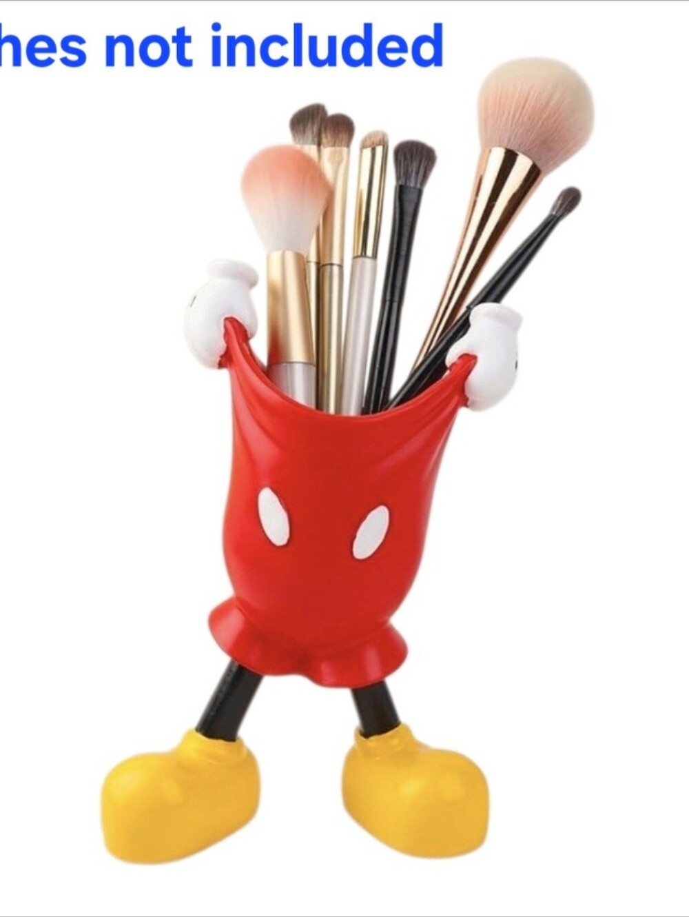 Kids Red Character Makeup Brush Holder with Yellow Shoes